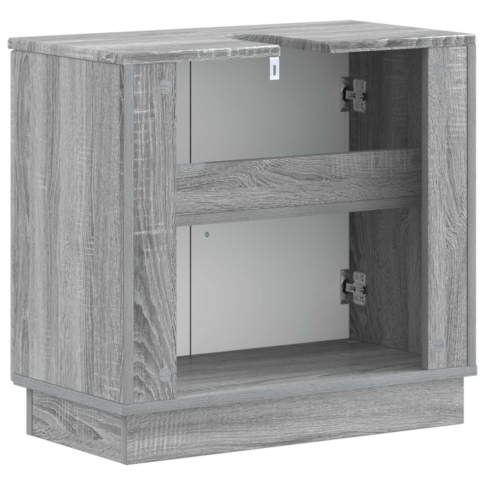 Ντουλάπα Νιπτήρα Mπάνιου HOORN Γκρι Sonoma 59,5 x 31,5 x 56 εκ. - Pakobazaar