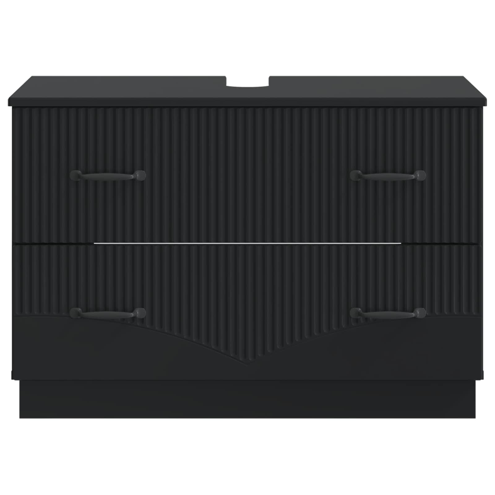 Ντουλάπα Νιπτήρα Mπάνιου HOORN Μαύρο 82 x 41 x 56 εκ. - Pakobazaar
