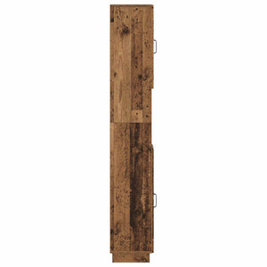 Ντουλάπι Μπάνιου με Ανοιχτό Ράφι HOORN Παλαιωμένο ξύλο - Pakobazaar