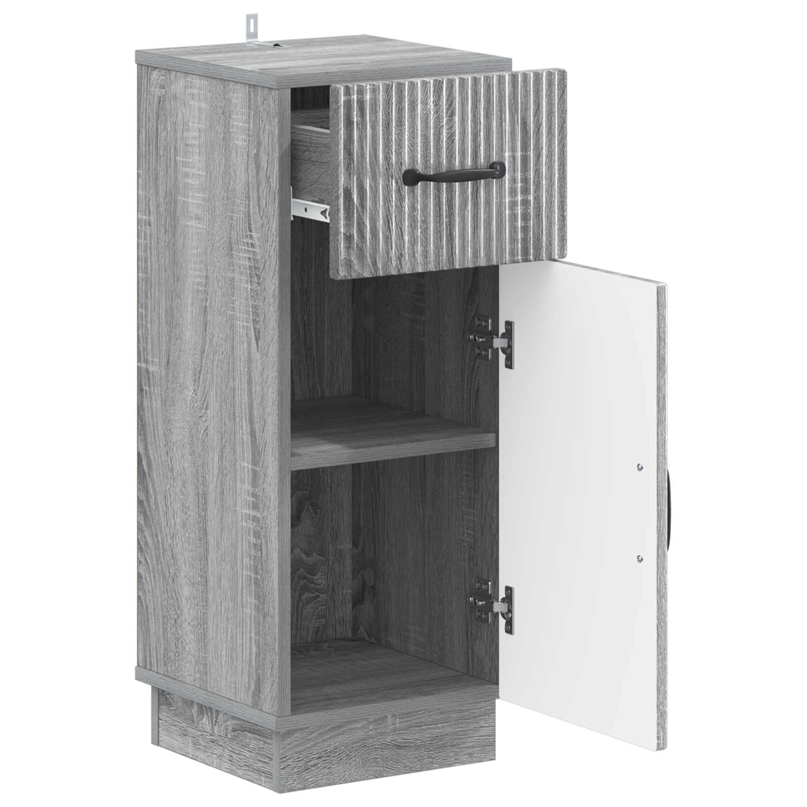 Ντουλάπι Αποθήκευσης Μπάνιου HOORN Γκρι Sonoma 30 x 31 x 77 εκ. - Pakobazaar
