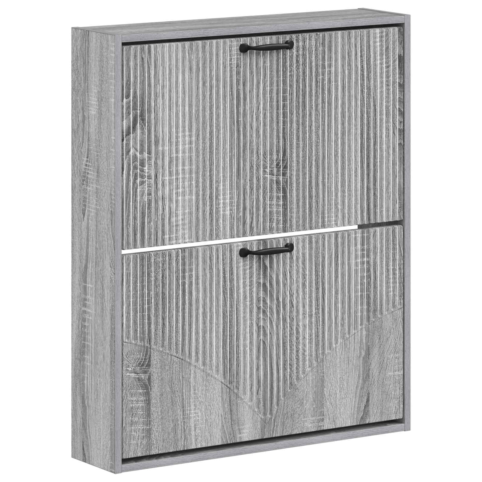 Τοίχου Ντουλάπα Παπουτσιών HOORN 71 x 17 x 86 εκ. Γκρι Sonoma - Pakobazaar