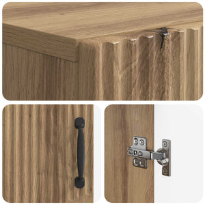 Ντουλάπα Παπουτσιών HOORN 59,5 x 39,5 x 87 εκ Artisan Δρυς - Pakobazaar