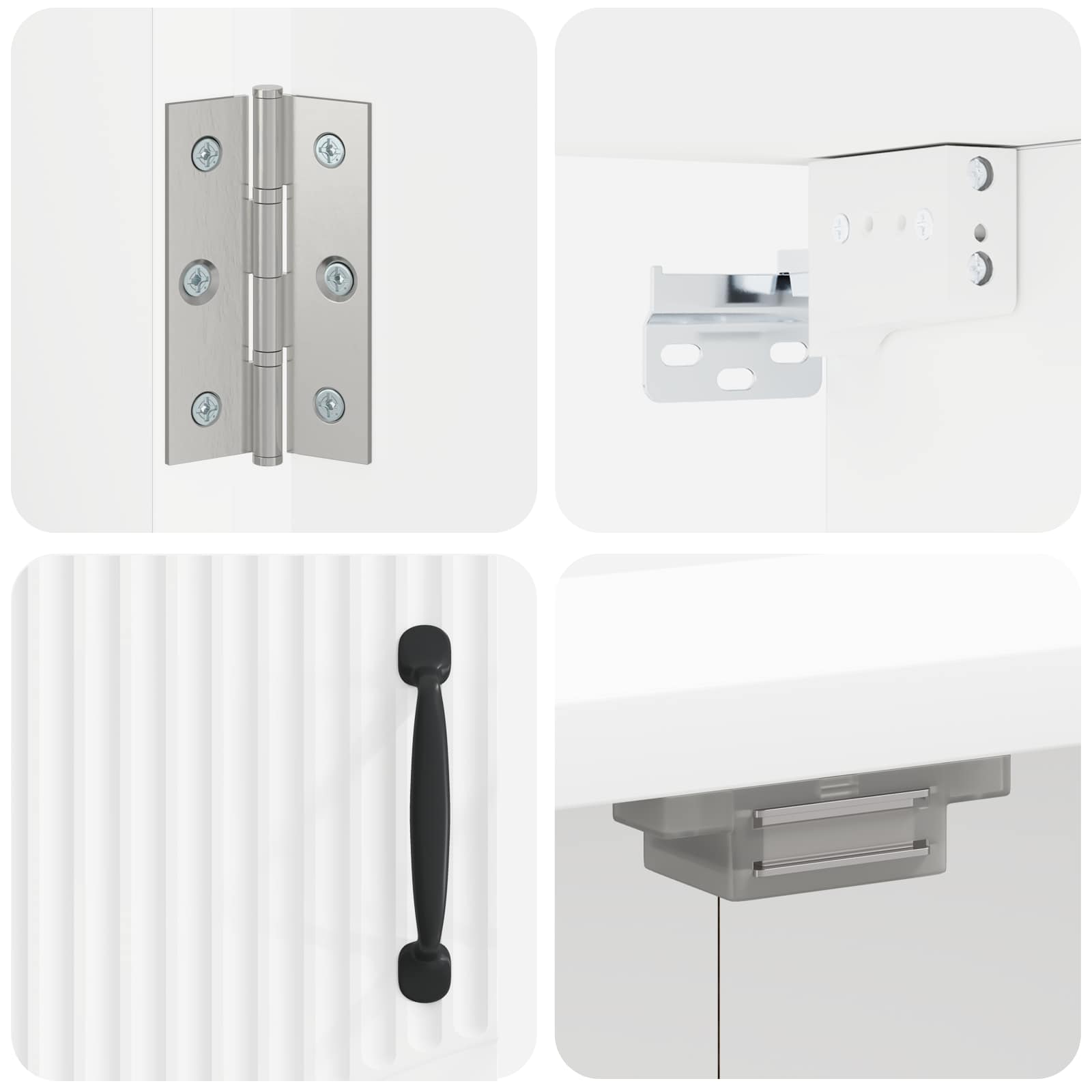 Ντουλάπα Πινάκων Βελών HOORN Λευκό 52,5 x 10,5 x 53,5 εκ. - Pakobazaar