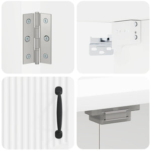 Ντουλάπα Πινάκων Βελών HOORN Λευκό 52,5 x 10,5 x 53,5 εκ. - Pakobazaar