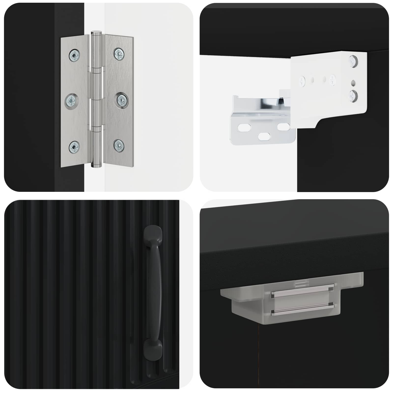 Ντουλάπα Πινάκων Βελών HOORN Μαύρο 52,5 x 10,5 x 53,5 εκ. - Pakobazaar