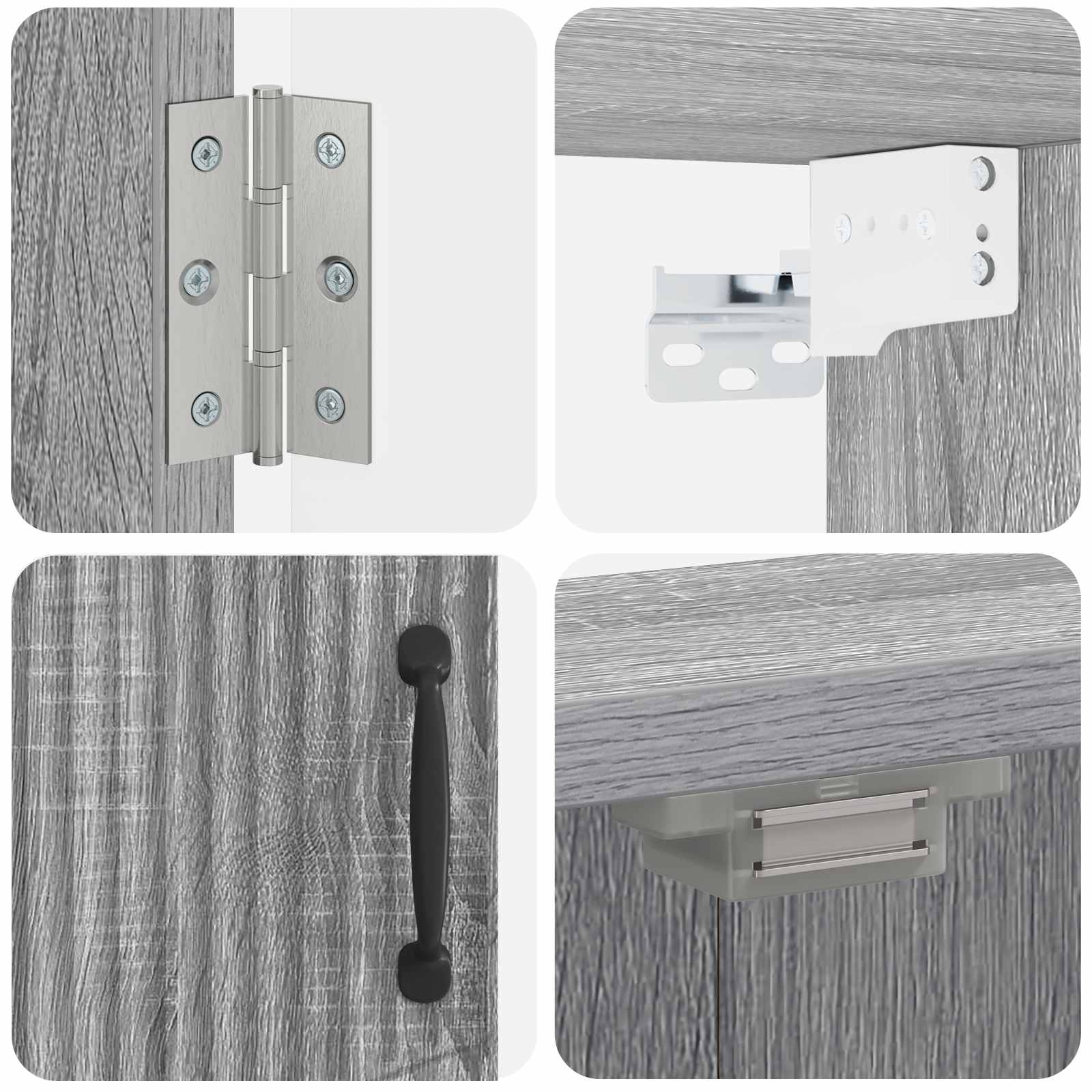 Ντουλάπα Πινάκων Βελών HOORN Γκρι Sonoma 52,5 x 10,5 x 53,5 εκ. - Pakobazaar