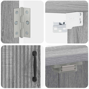 Ντουλάπα Πινάκων Βελών HOORN Γκρι Sonoma 52,5 x 10,5 x 53,5 εκ. - Pakobazaar