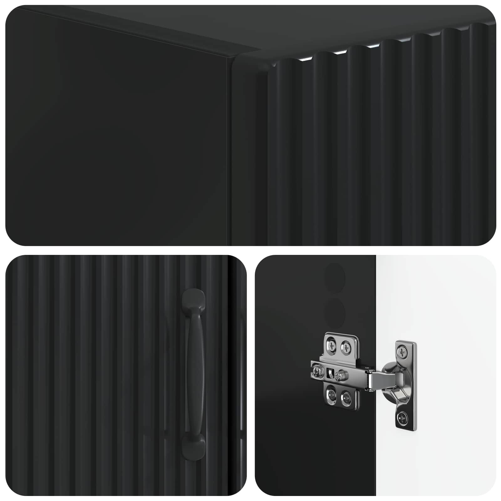 Ντουλάπα τουαλέτας HOORN Μαύρο 66 x 25,5 x 190 εκ. - Pakobazaar