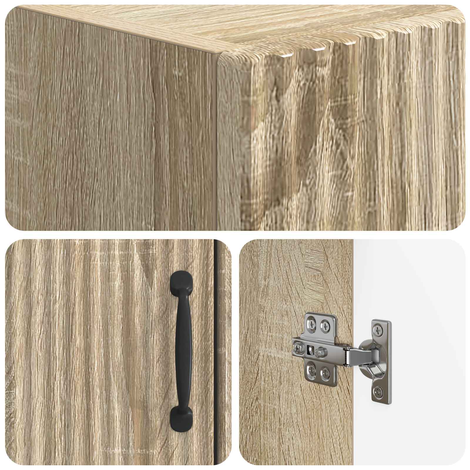 Ντουλάπα τουαλέτας HOORN Sonoma Δρυς 66 x 25,5 x 190 εκ. - Pakobazaar