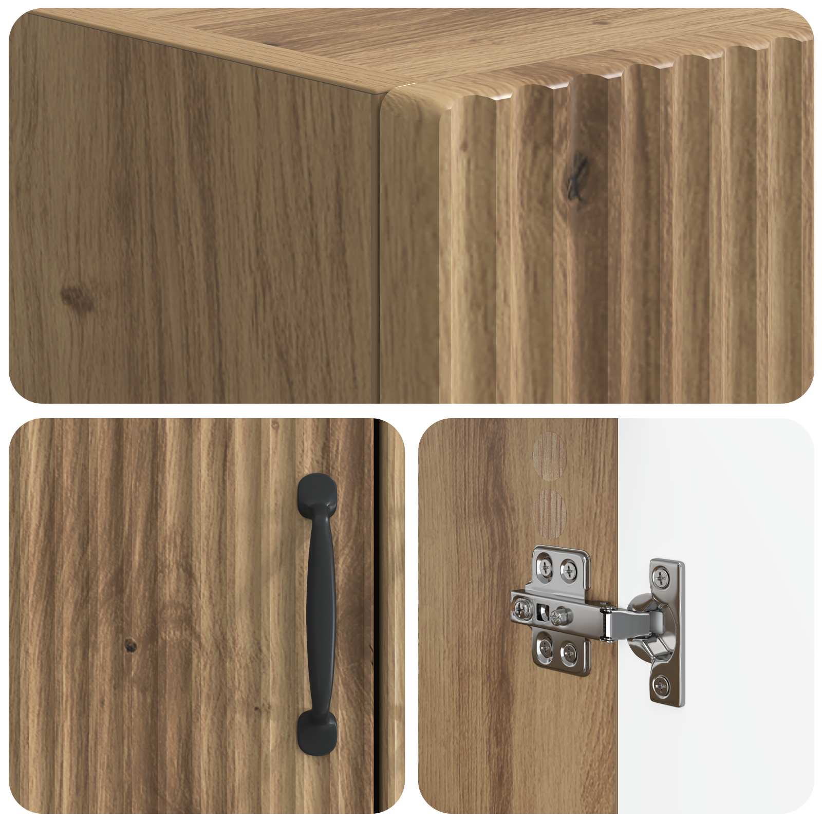 Ντουλάπα τουαλέτας HOORN Artisan Δρυς 66 x 25,5 x 190 εκ. - Pakobazaar