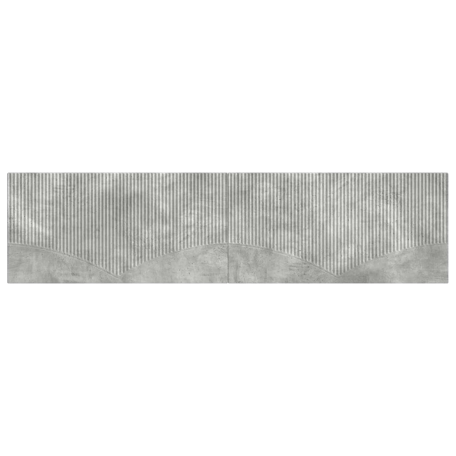 Κεφαλάρι Τοίχου HOORN Γκρι Σκυροδέματος Επεξεργασμένο Ξύλο - Pakobazaar