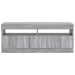 Ντουλάπα LED Τηλεόρασης Γκρι Sonoma Επεξεργασμένο Ξύλο - Pakobazaar
