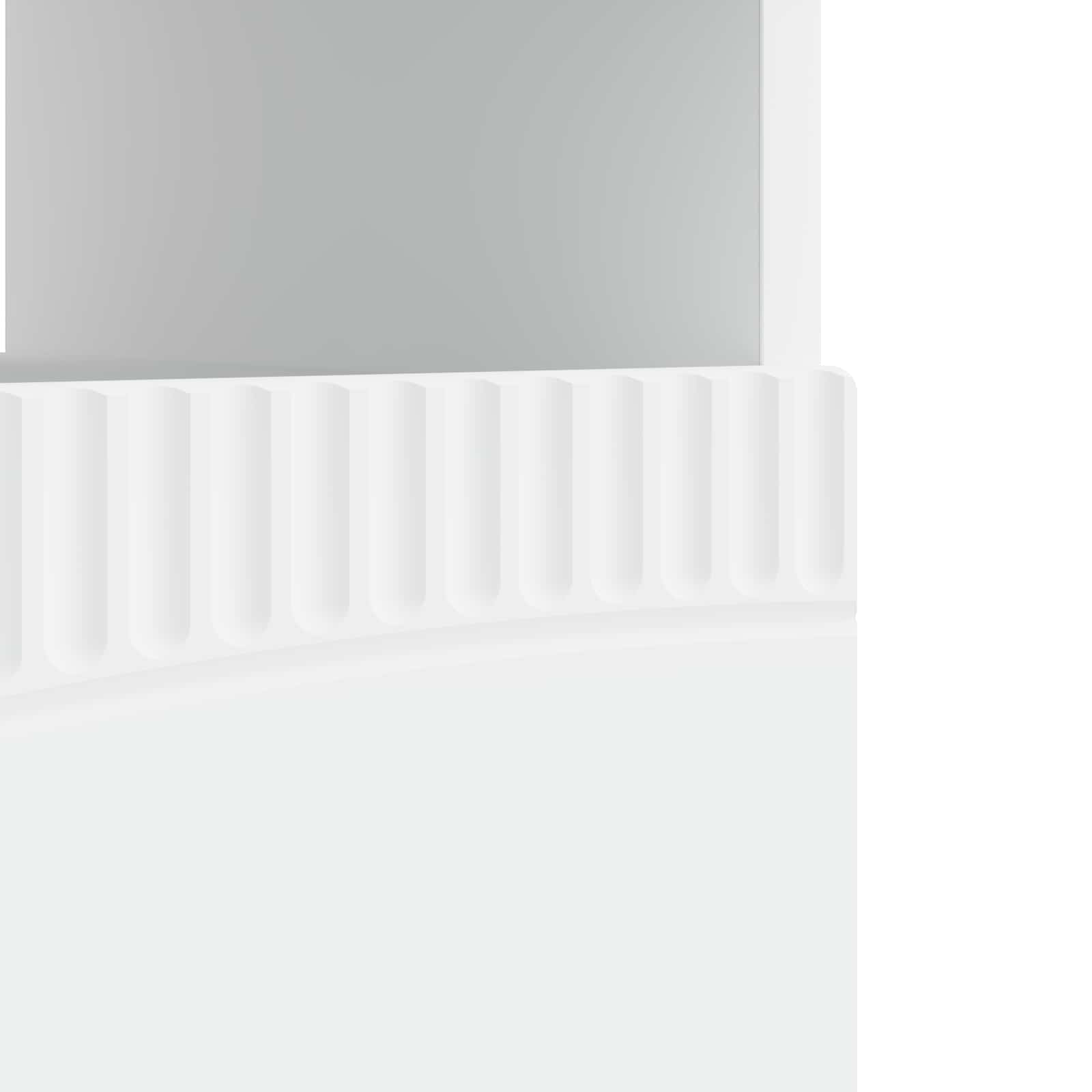 Ντουλάπα LED Τηλεόρασης Λευκό Επεξεργασμένο Ξύλο - Pakobazaar