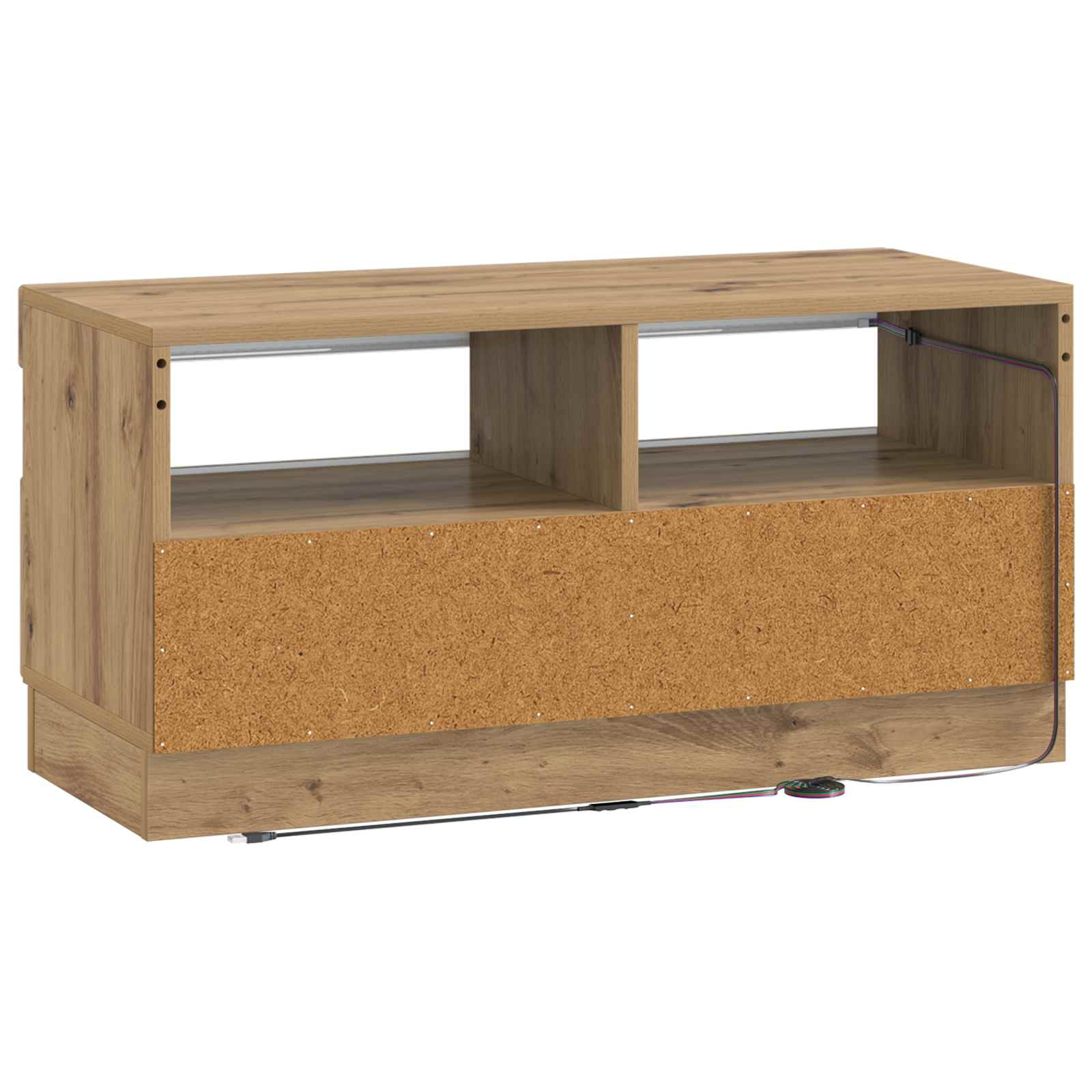 Ντουλάπα LED Τηλεόρασης Artisan Δρυς Επεξεργασμένο Ξύλο - Pakobazaar