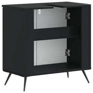 Ντουλάπα Νιπτήρα Mπάνιου BREDA Μαύρο 59,5 x 31,5 x 59 εκ. - Pakobazaar