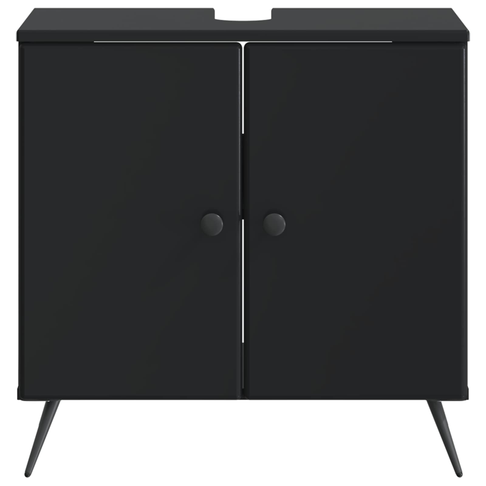 Ντουλάπα Νιπτήρα Mπάνιου BREDA Μαύρο 59,5 x 31,5 x 59 εκ. - Pakobazaar
