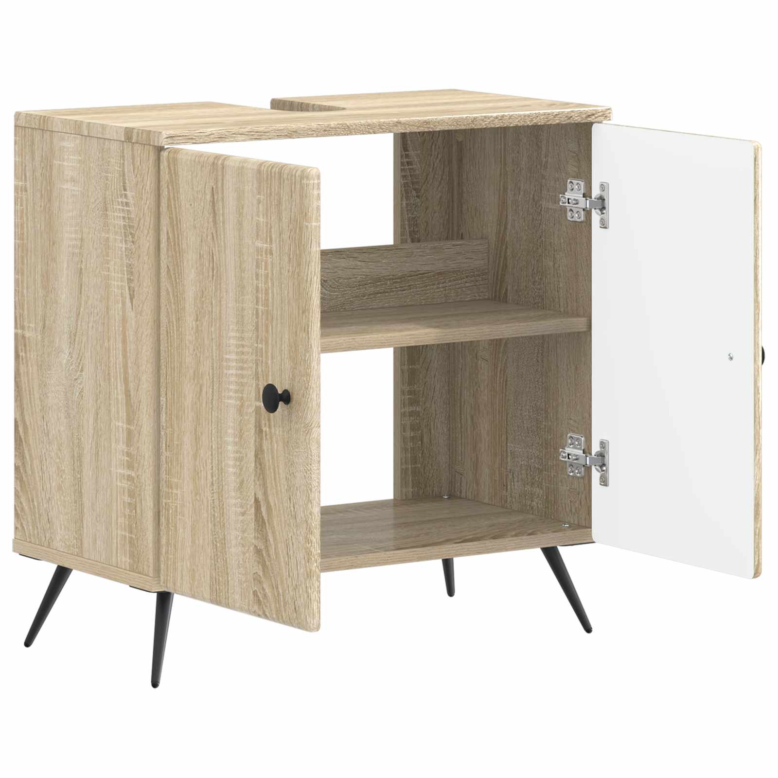 Ντουλάπα Νιπτήρα Mπάνιου BREDA Sonoma Δρυς 59,5 x 31,5 x 59 εκ. - Pakobazaar