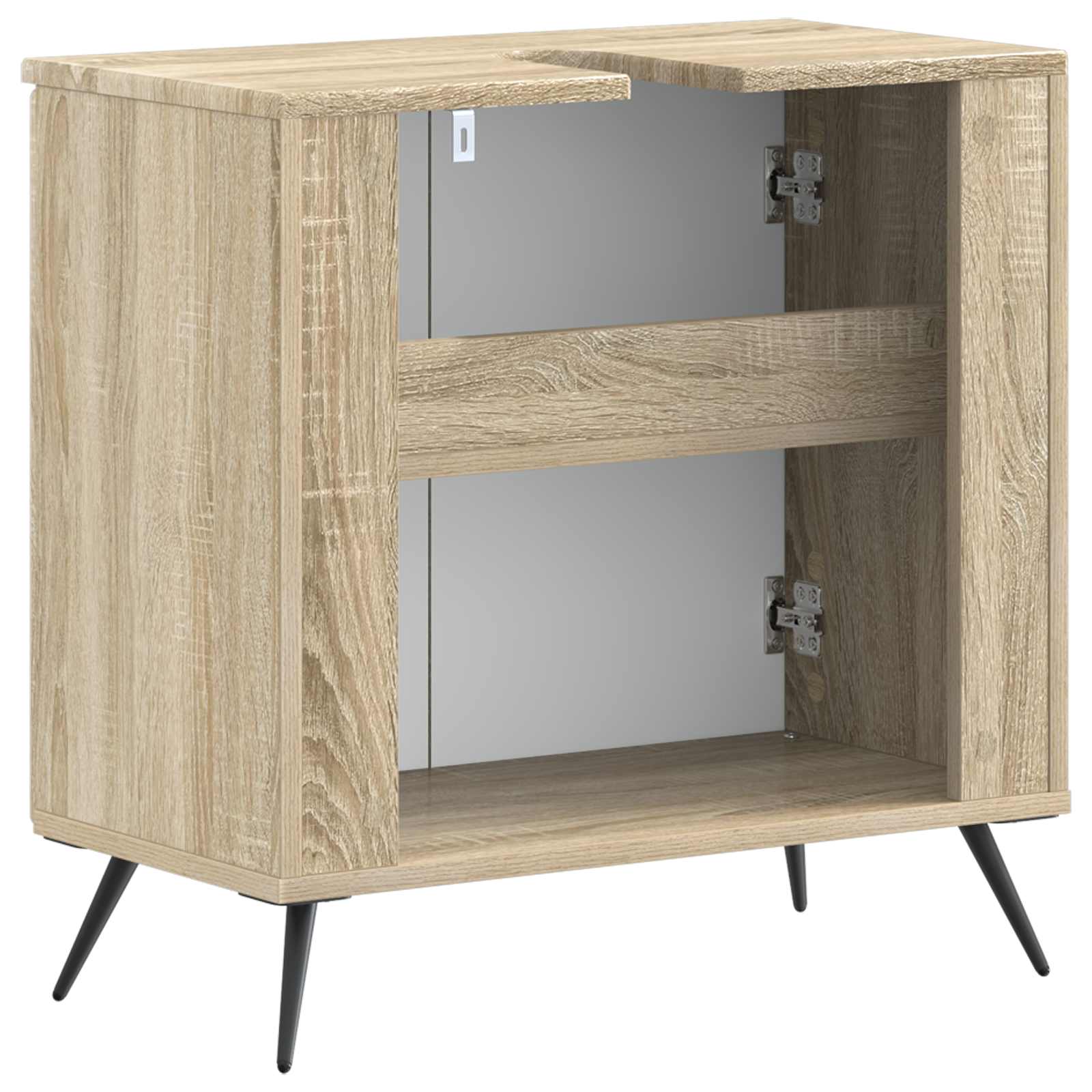 Ντουλάπα Νιπτήρα Mπάνιου BREDA Sonoma Δρυς 59,5 x 31,5 x 59 εκ. - Pakobazaar