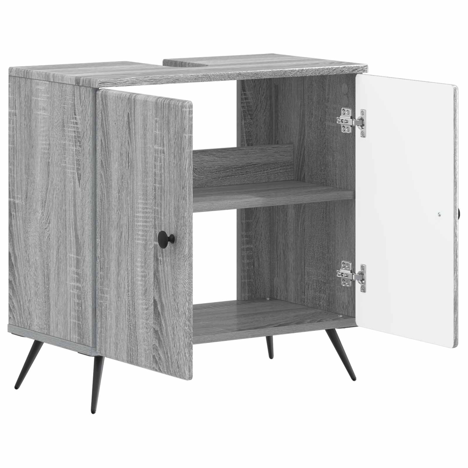 Ντουλάπα Νιπτήρα Mπάνιου BREDA Γκρι Sonoma 59,5 x 31,5 x 59 εκ. - Pakobazaar