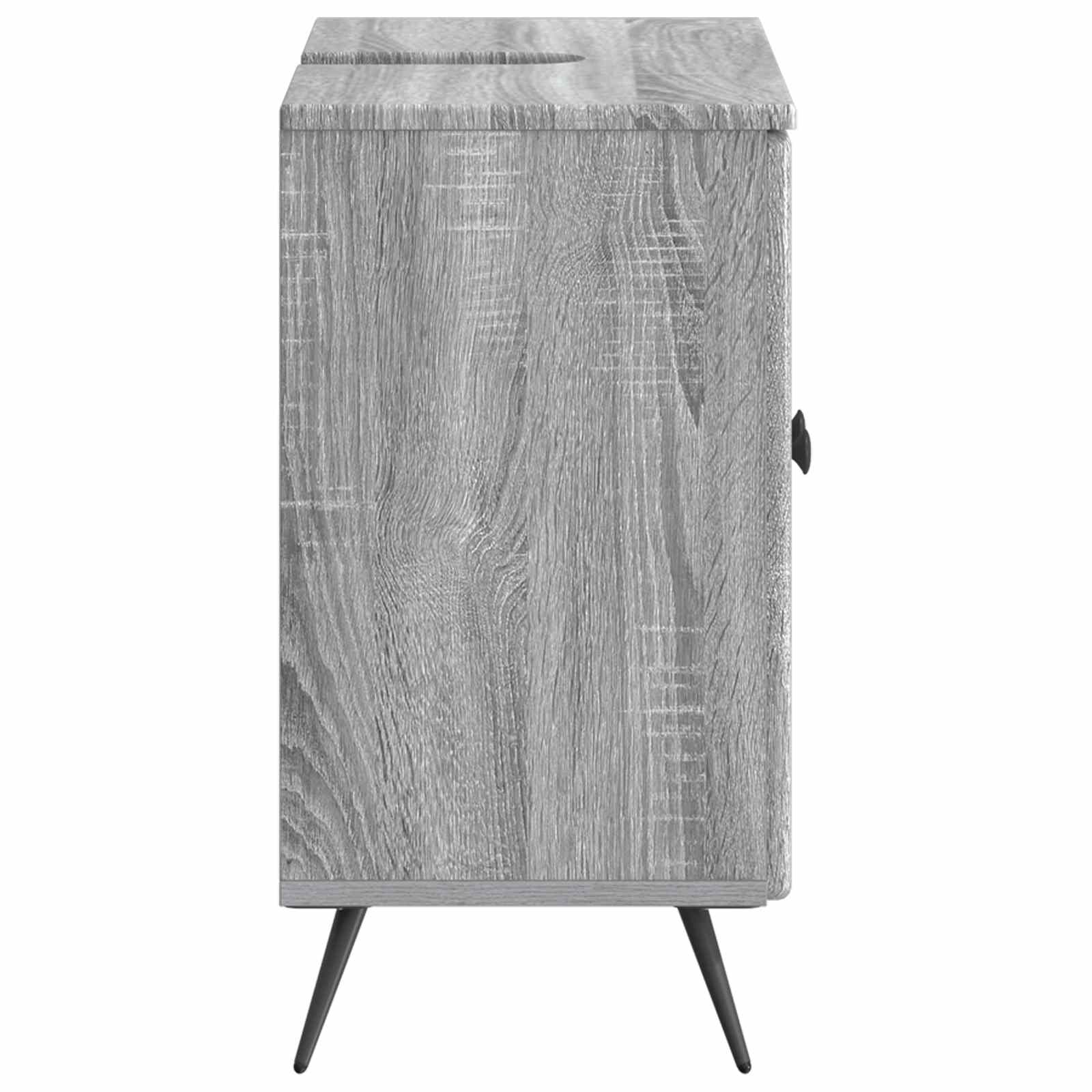 Ντουλάπα Νιπτήρα Mπάνιου BREDA Γκρι Sonoma 59,5 x 31,5 x 59 εκ. - Pakobazaar