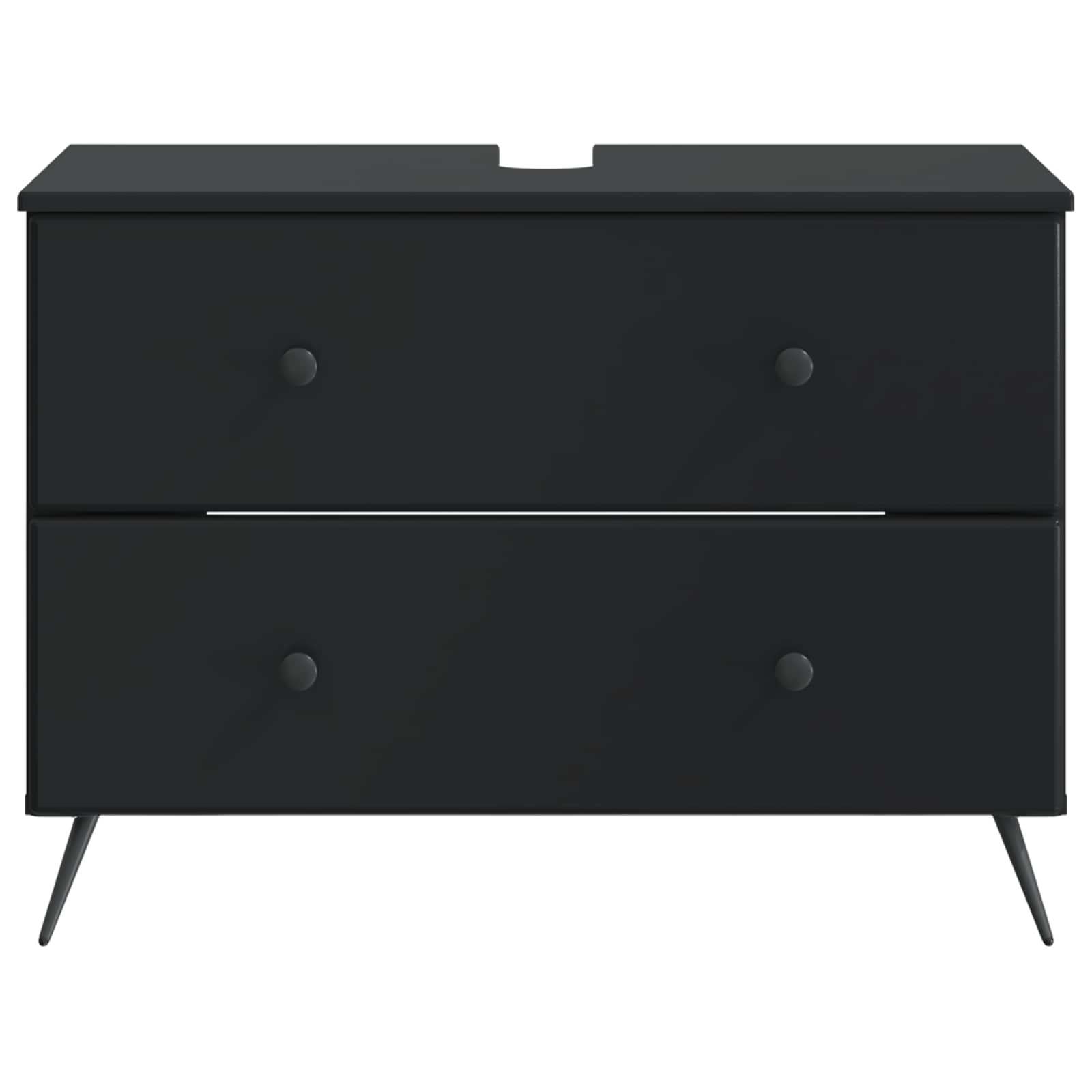 Ντουλάπα Νιπτήρα Mπάνιου BREDA Μαύρο 82 x 41 x 59 εκ - Pakobazaar