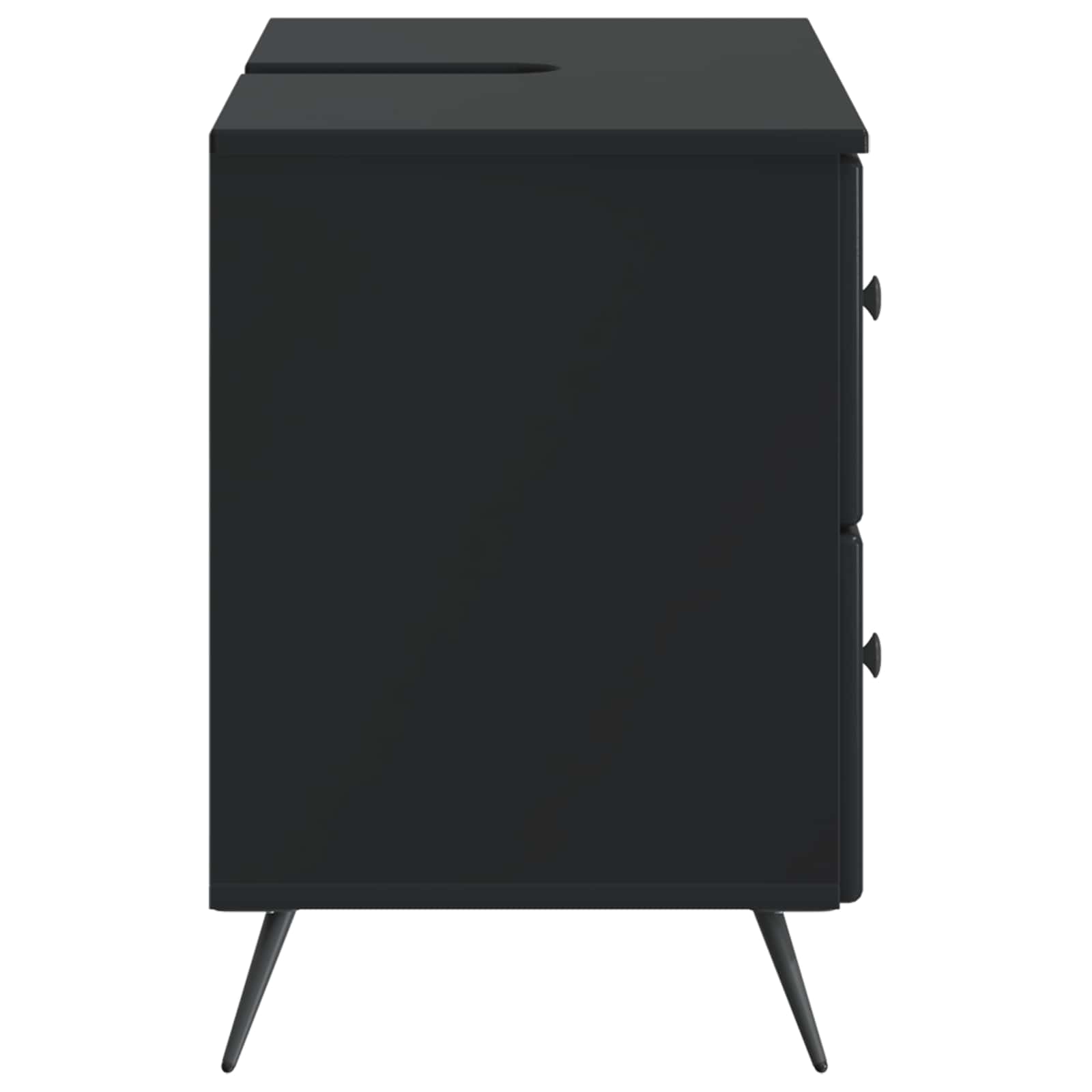 Ντουλάπα Νιπτήρα Mπάνιου BREDA Μαύρο 82 x 41 x 59 εκ - Pakobazaar