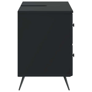 Ντουλάπα Νιπτήρα Mπάνιου BREDA Μαύρο 82 x 41 x 59 εκ - Pakobazaar