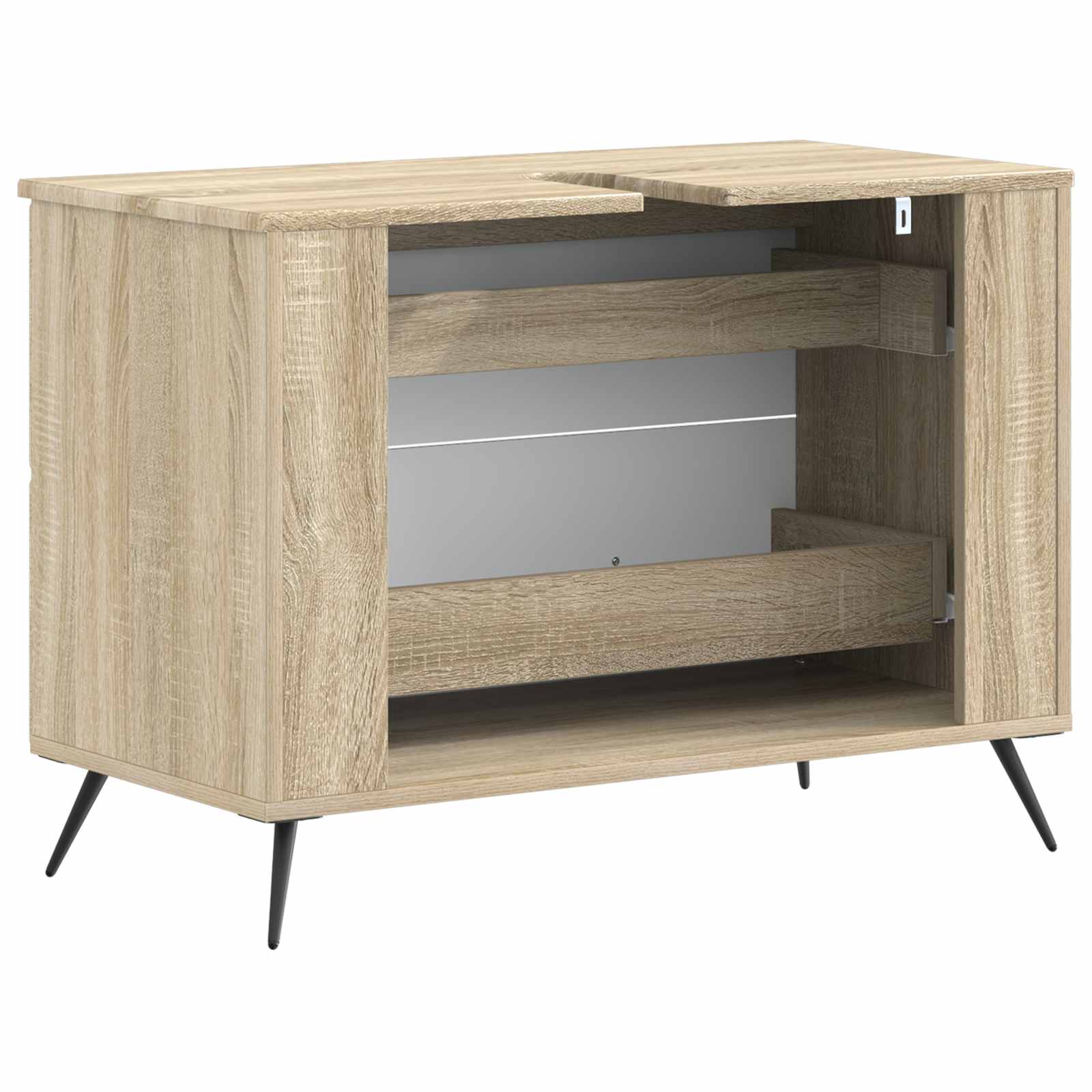 Ντουλάπα Νιπτήρα Mπάνιου BREDA Sonoma Δρυς 82 x 41 x 59 εκ - Pakobazaar