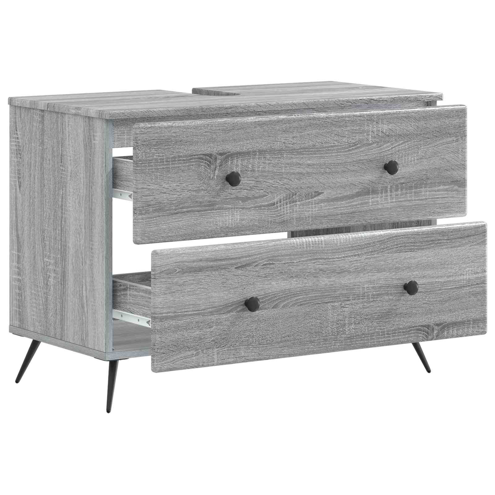 Ντουλάπα Νιπτήρα Mπάνιου BREDA Γκρι Sonoma 82 x 41 x 59 εκ - Pakobazaar