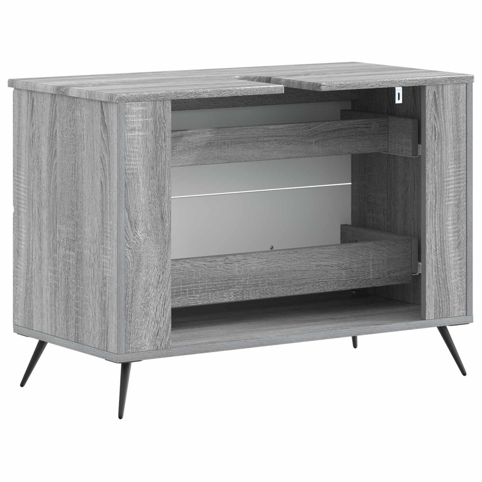 Ντουλάπα Νιπτήρα Mπάνιου BREDA Γκρι Sonoma 82 x 41 x 59 εκ - Pakobazaar