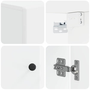 Ντουλάπα τοίχου μπάνιου BREDA Λευκό 30 x 31 x 59 εκ. - Pakobazaar