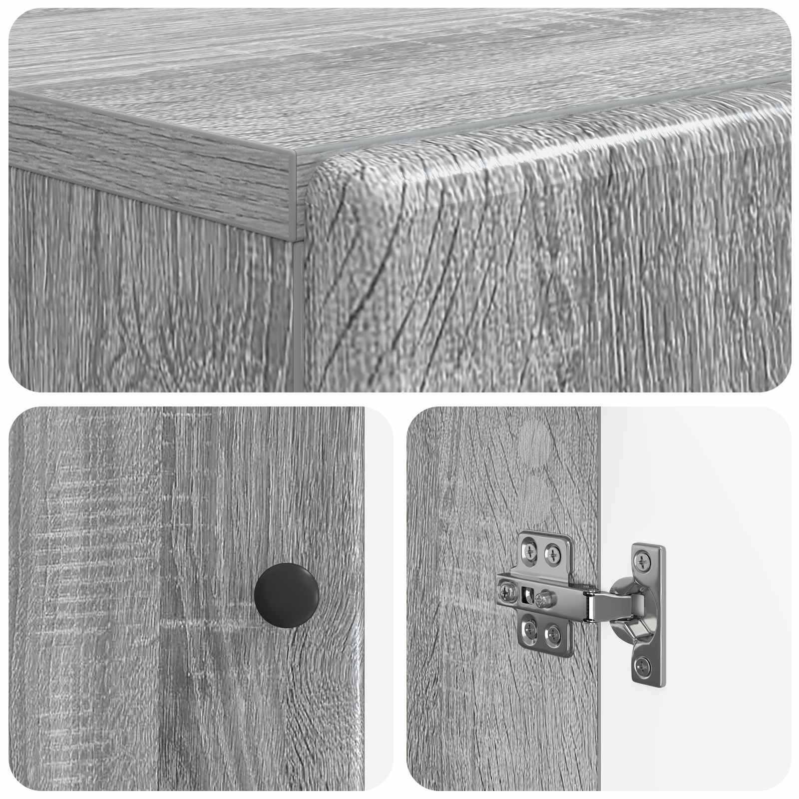 Ντουλάπι Αποθήκευσης Μπάνιου BREDA Γκρι Sonoma 30 x 31 x 80 εκ.
