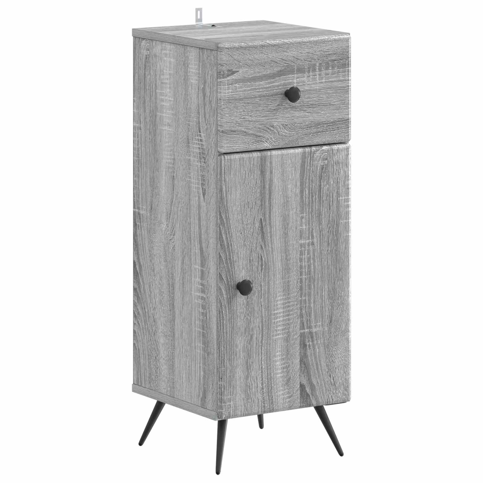 Ντουλάπι Αποθήκευσης Μπάνιου BREDA Γκρι Sonoma 30 x 31 x 80 εκ.