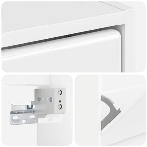Τοίχου Ντουλάπα Παπουτσιών BREDA 71 x 17 x 43 εκ - Pakobazaar
