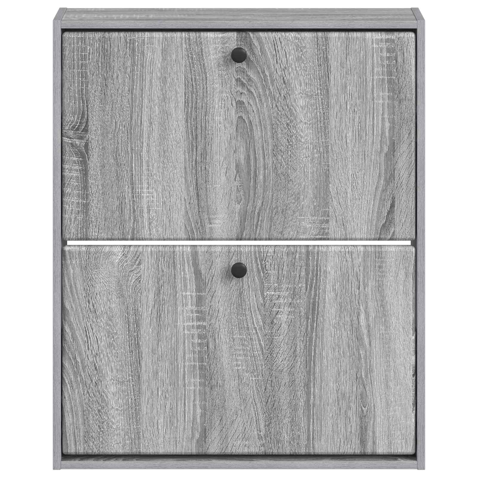 Τοίχου Ντουλάπα Παπουτσιών BREDA 71 x 17 x 86 εκ. Γκρι Sonoma - Pakobazaar