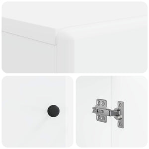 Ντουλάπα Παπουτσιών BREDA 59,5 x 39,5 x 90 εκ. Λευκό - Pakobazaar