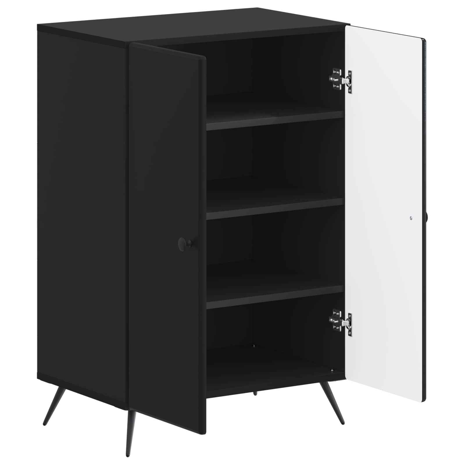 Ντουλάπα Παπουτσιών BREDA 59,5 x 39,5 x 90 εκ. Μαύρο - Pakobazaar