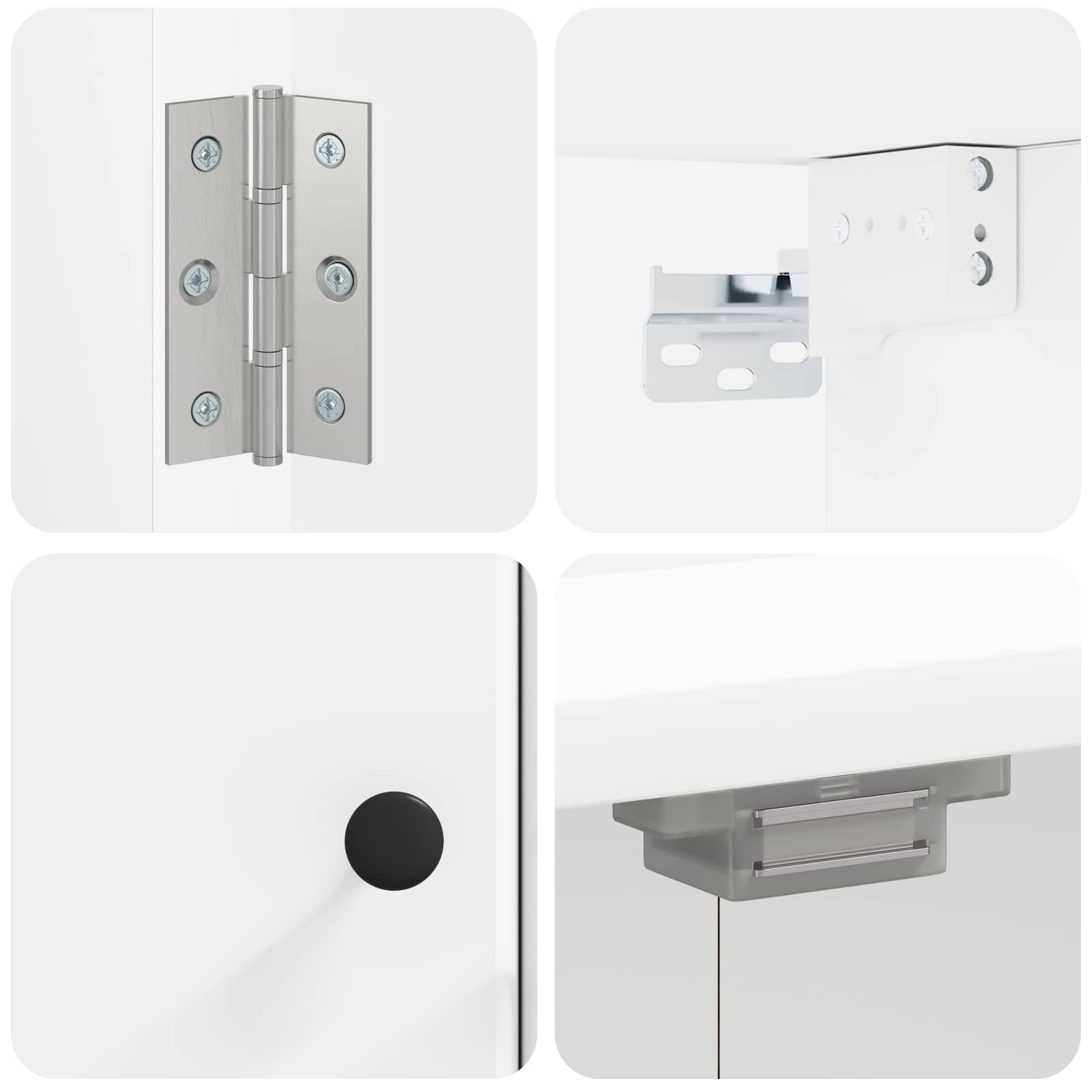 Ντουλάπα Πινάκων Βελών BREDA Λευκό 52,5 x 10,5 x 53,5 εκ. - Pakobazaar
