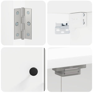 Ντουλάπα Πινάκων Βελών BREDA Λευκό 52,5 x 10,5 x 53,5 εκ. - Pakobazaar
