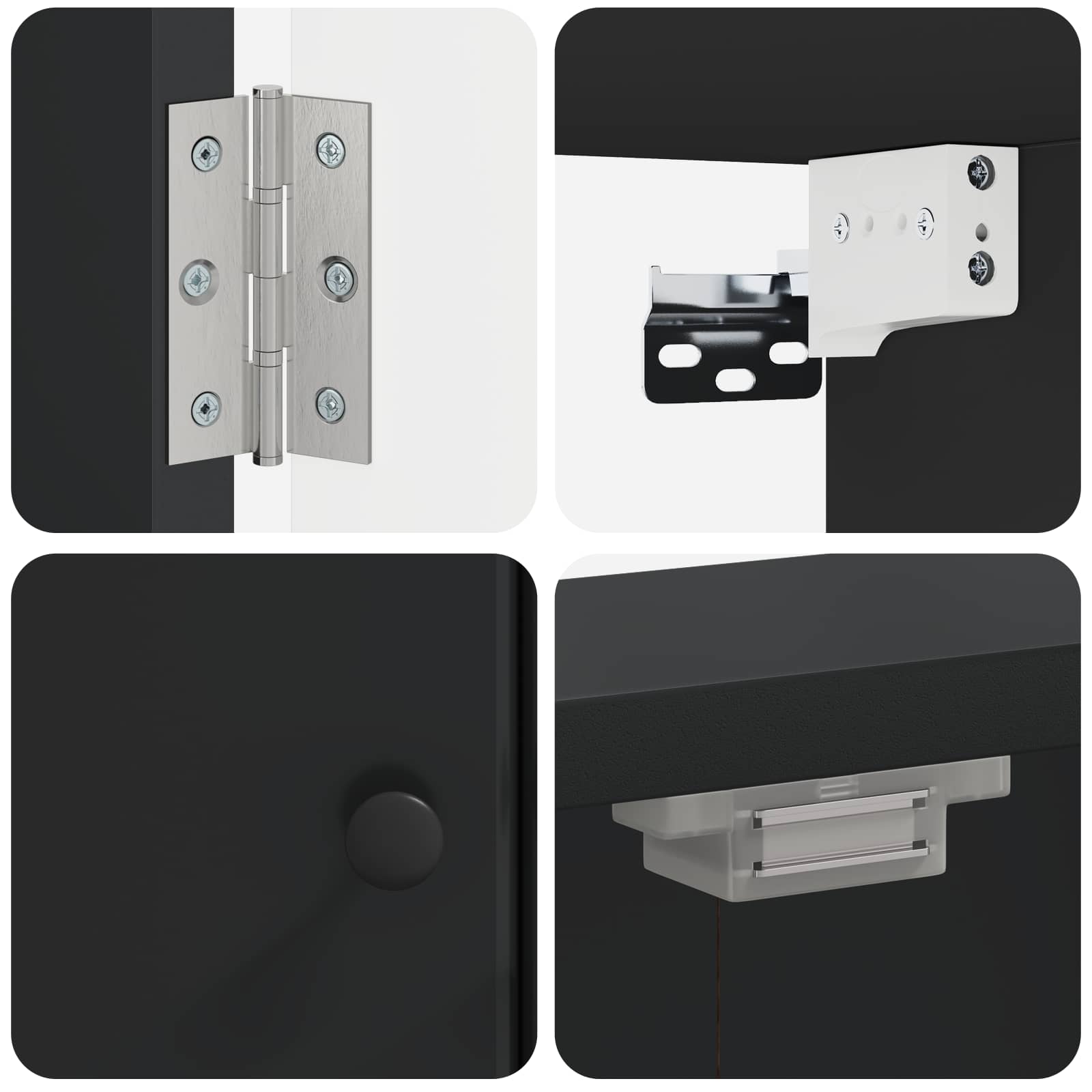 Ντουλάπα Πινάκων Βελών BREDA Μαύρο 52,5 x 10,5 x 53,5 εκ. - Pakobazaar