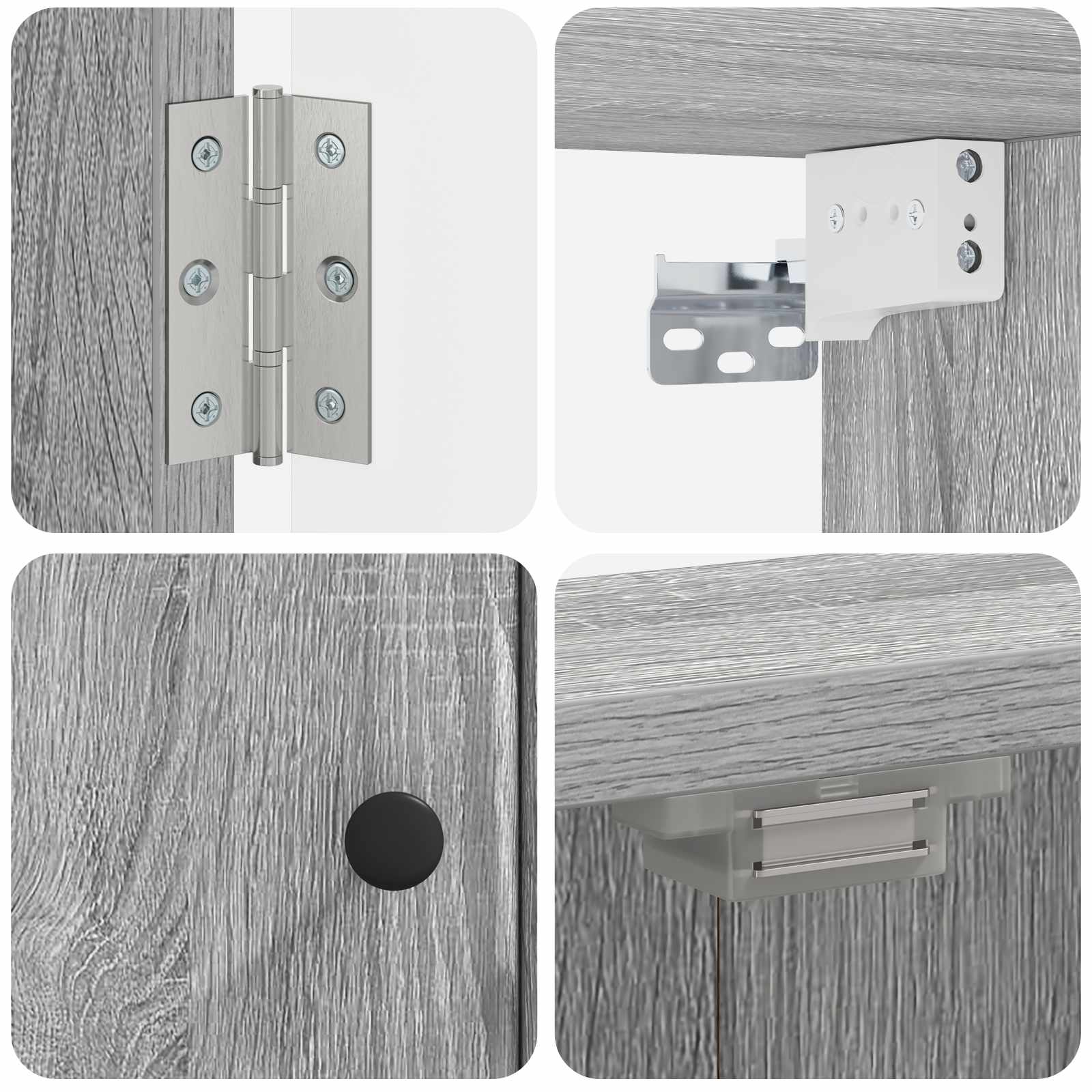 Ντουλάπα Πινάκων Βελών BREDA Γκρι Sonoma 52,5 x 10,5 x 53,5 εκ. - Pakobazaar