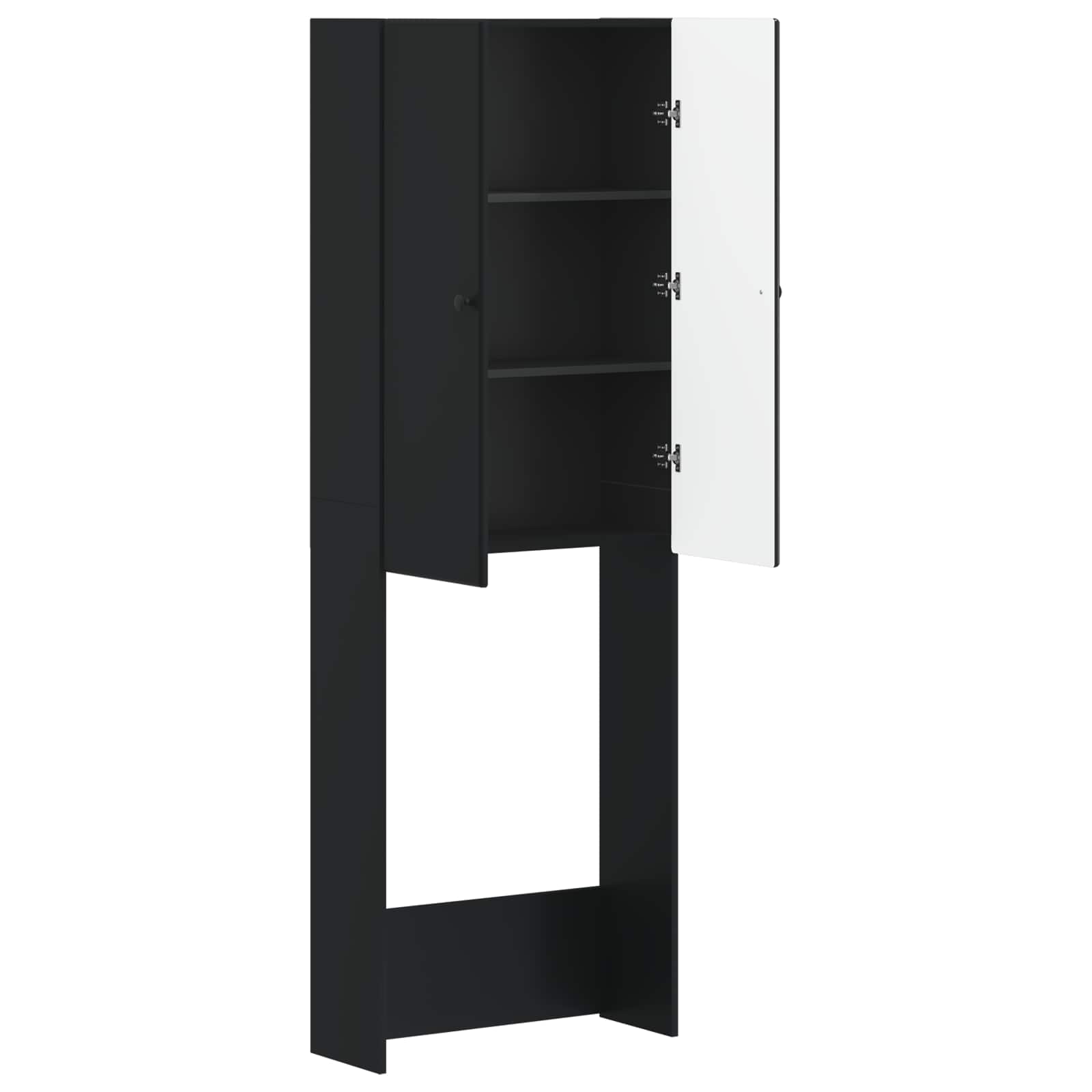 Ντουλάπα τουαλέτας BREDA Μαύρο 66 x 25,5 x 190 εκ. - Pakobazaar
