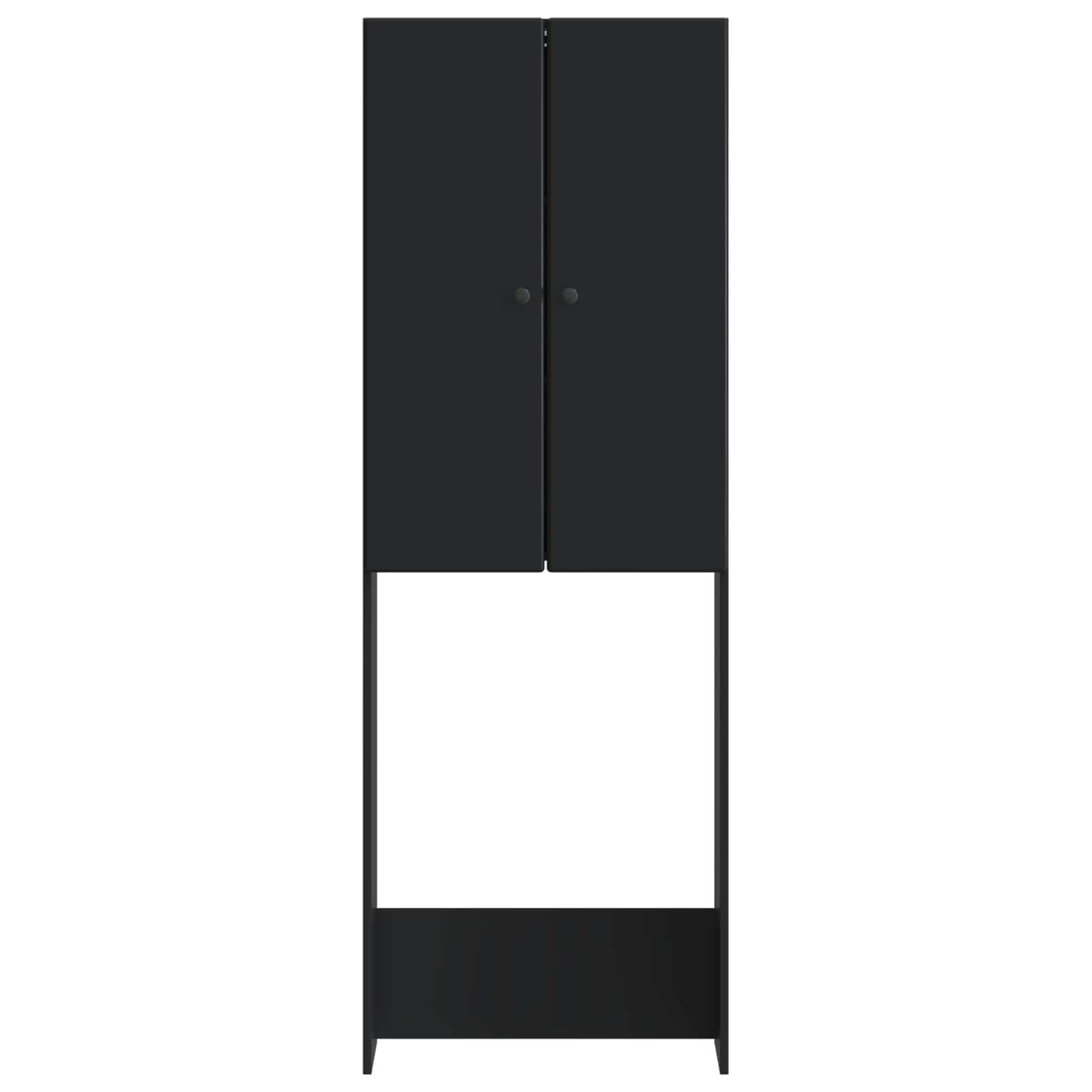 Ντουλάπα τουαλέτας BREDA Μαύρο 66 x 25,5 x 190 εκ. - Pakobazaar