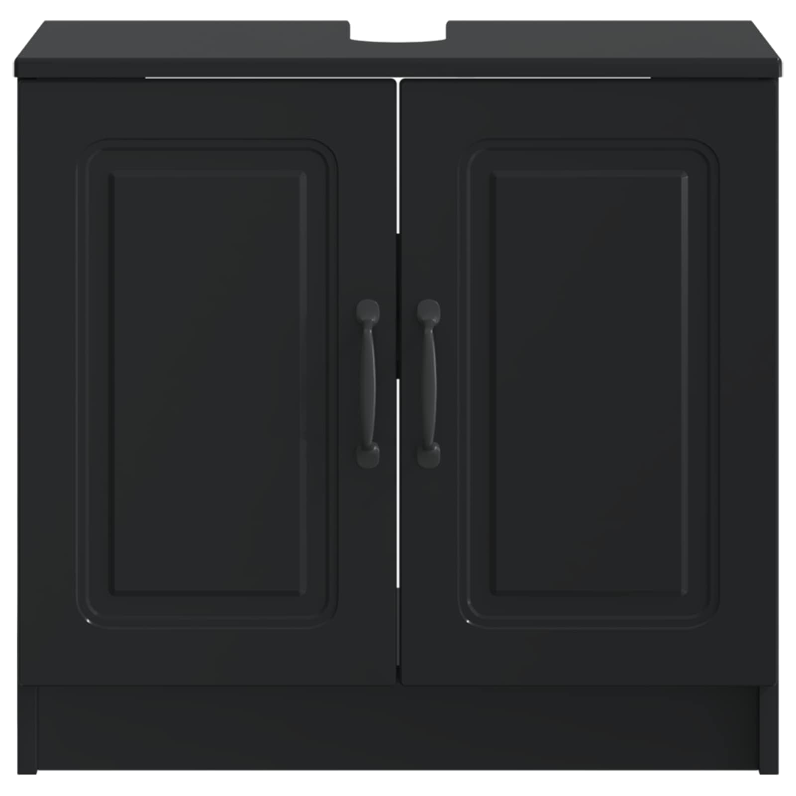 Ντουλάπα Νιπτήρα Mπάνιου UTRECHT Μαύρο 59,5 x 31,5 x 59 εκ. - Pakobazaar