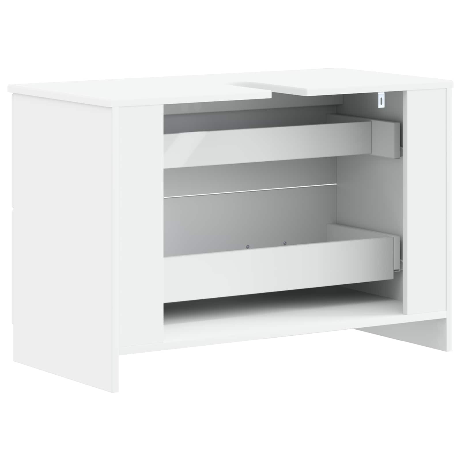 Ντουλάπα Νιπτήρα Mπάνιου UTRECHT Λευκό 82 x 41 x 56 εκ. - Pakobazaar