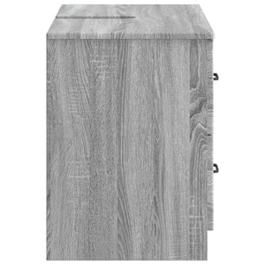 Ντουλάπα Νιπτήρα Mπάνιου UTRECHT Γκρι Sonoma 82 x 41 x 56 εκ. - Pakobazaar