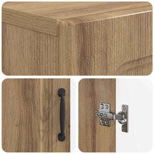 Ντουλάπι Μπάνιου με Ανοιχτό Ράφι UTRECHT Artisan Δρυς - Pakobazaar
