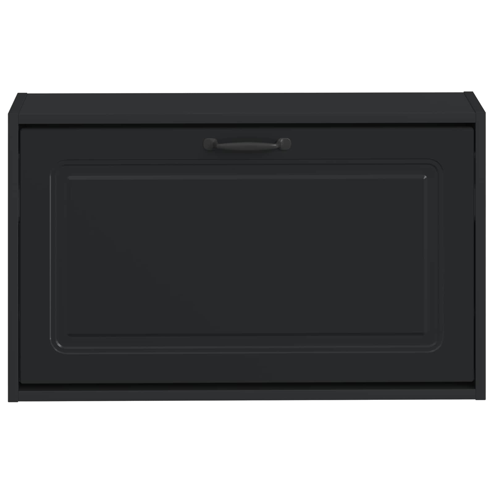 Ντουλάπα Παπουτσιών Τοίχου UTRECHT 71 x 17 x 43 εκ Μαύρο - Pakobazaar