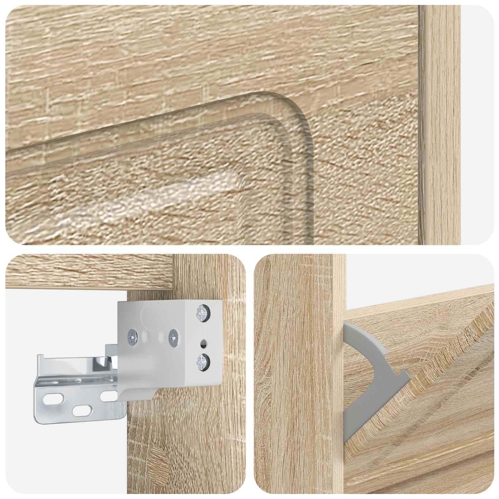 Τοίχου Ντουλάπα Παπουτσιών UTRECHT 71 x 17 x 86 εκ. Sonoma Δρυς - Pakobazaar