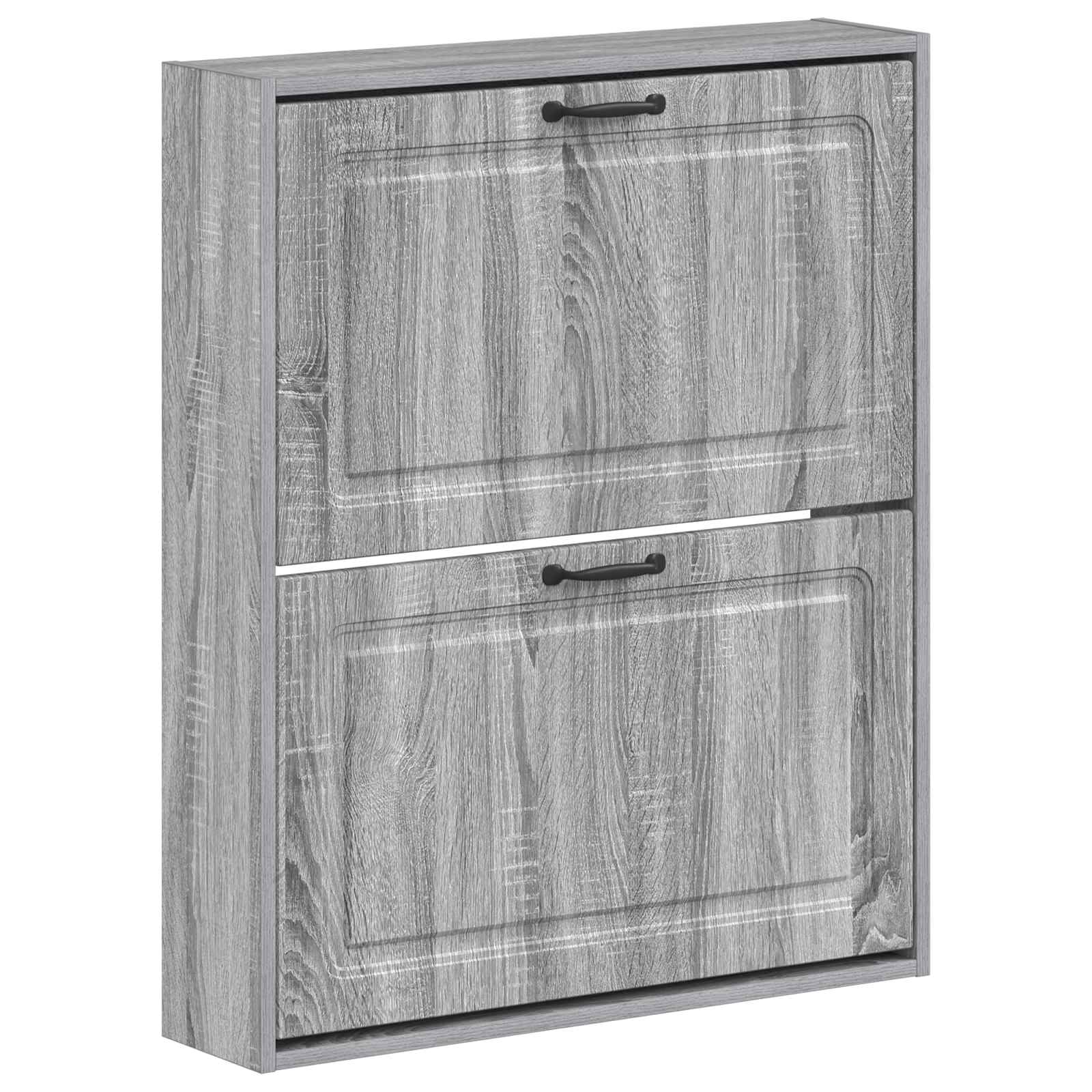 Τοίχου Ντουλάπα Παπουτσιών UTRECHT 71 x 17 x 86 εκ. Γκρι Sonoma - Pakobazaar